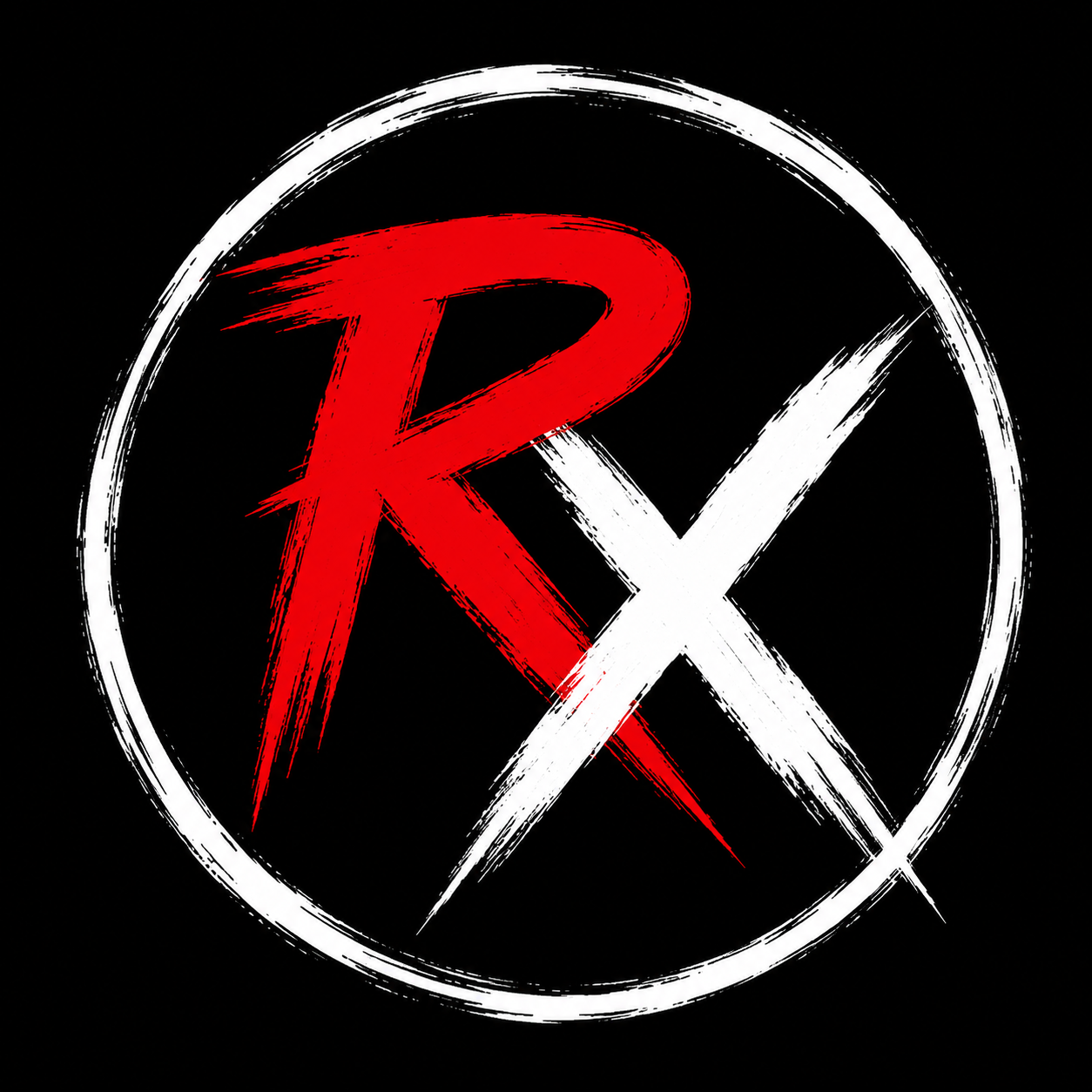 Risk Xtra Entertainment RX brush emblem